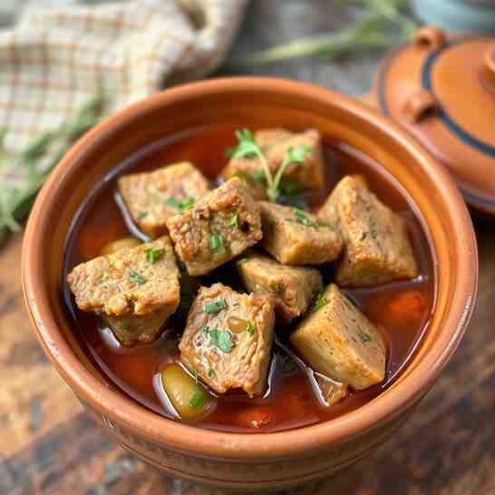 Easy Pork Stew with Kolokasi - Cypriot